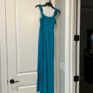 Fashion on Earth teal wide leg jumpsuit Size Large